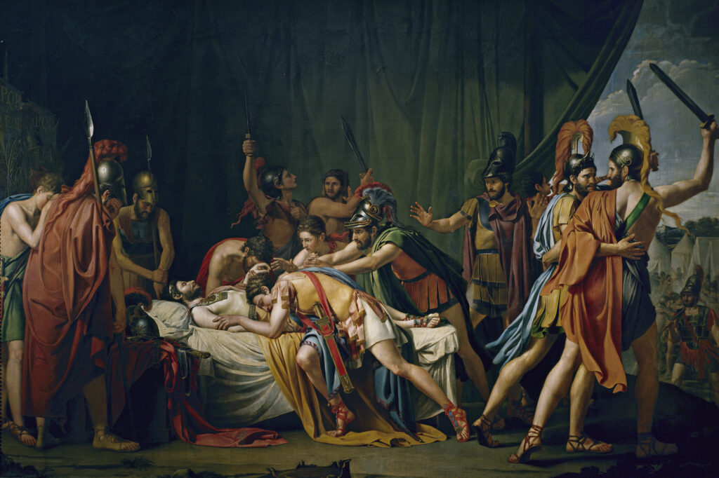 José de Madrazo's painting of the death of Viriathus.